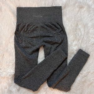 Paragon Fitwear Native Seamless legging, size small, “black heather” (dark gray)